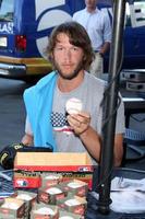 Los angeles, sep 4 - clayton kershaw au ping pong 4 but événement caritatif au stade dodger le 4 septembre 2014 à los angeles, ca photo