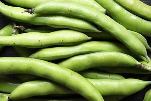 gros plan de haricots verts photo