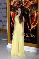 m los angeles, nov 17 - erika bierman aux jeux de la faim - mockingjay partie 1 première au nokia theatre le 17 novembre 2014 à los angeles, ca photo