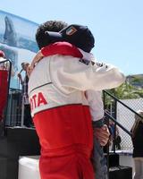 los angeles, 14 avril - adam carolla, fils à la toyota pro celeb race 2012 au grand prix de long beach le 14 avril 2012 à long beach, ca photo