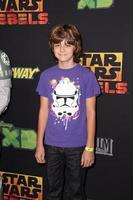 los angeles, 27 septembre - ty simpkins à la première projection des rebelles de la guerre des étoiles à amc century city le 27 septembre 2014 à century city, ca photo