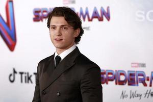 los angeles, 13 décembre - tom holland au spider-man - pas de chemin à la première au théâtre du village le 13 décembre 2021 à los angeles, ca photo