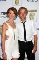 jayma mays, adam campbell arrivant au thé bafta tv 2009 royce hall, ville du siècle d'ucla, vers le 19 septembre 2009 ©2009 kathy hutchins hutchins photo