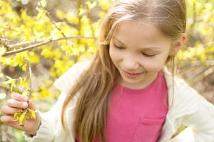 vue de fille de printemps photo