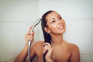 douche femme vue photo