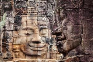 Visages du temple de Bayon, Angkor, Cambodge