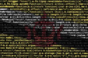 drapeau brunei darussalam est représenté sur l'écran avec le code du programme. le concept de technologie moderne et de développement de site photo