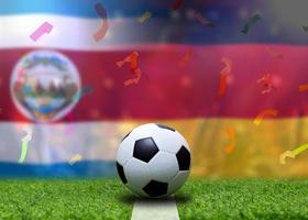 compétition de coupe de football entre le costa rica national et l'allemand national. photo