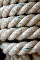 corde et chanvre pour échelle de corde ou pour amarrer des navires photo