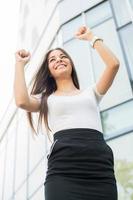 vue de femme d'affaires prospère photo