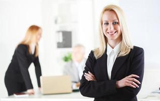 vue de femme d'affaires photo