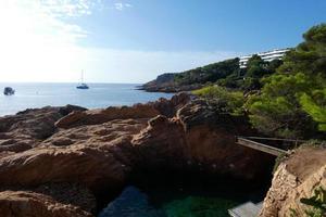 camino de ronda sur la costa brava catalane, s'agaro, espagne photo