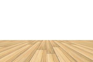 plancher de bois sur fond blanc photo