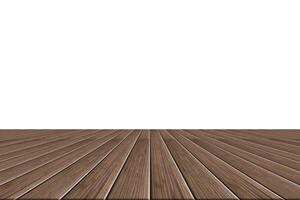 plancher de bois sur fond blanc photo