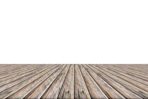 plancher de bois sur fond blanc photo