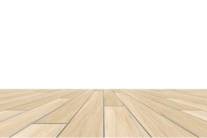 plancher de bois sur fond blanc photo