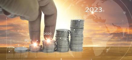 concept, financement des entreprises et succès du développement en 2023 photo