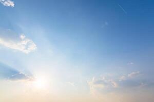 ciel bleu et nuages photo