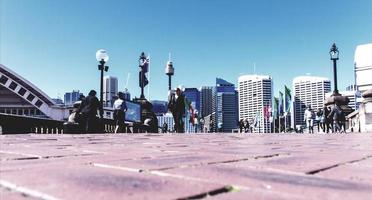 Sydney, Australie, 2020- les gens qui marchent dans la ville photo