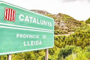 panneau de signalisation en espagne photo