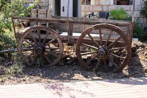 chariot remorque pour le transport de marchandises. photo