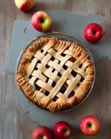 tarte aux pommes sucrée photo