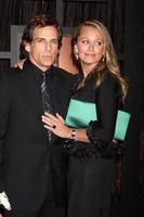 Ben stiller et christine taylor arrivant au prix du choix de la critique au centre civique de santa monica, à santa monica,ca le 8 janvier 2009 photo