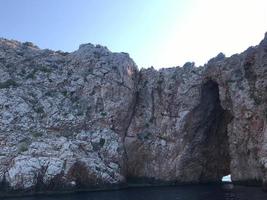 grottes bleues sur l'île de zakynthos - grèce photo