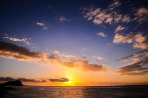 ciel pendant la vue du coucher du soleil photo