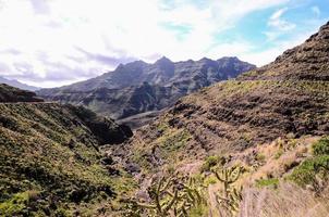 paysage rocheux sur les îles canaries photo