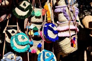 tissu du marché marocain photo