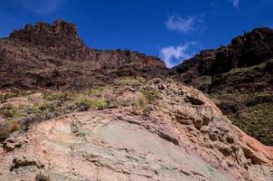 paysage rocheux sur les îles canaries photo