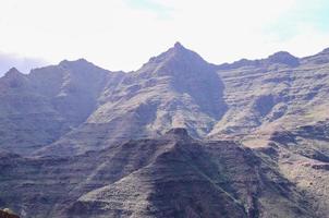 paysage rocheux sur les îles canaries photo