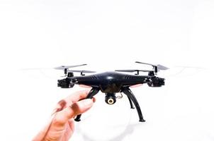 main tenant un drone photo