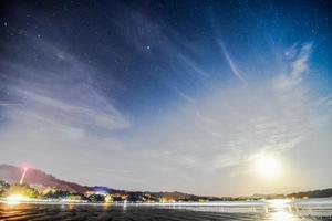 plage la nuit photo