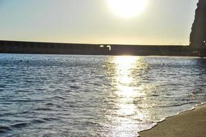 vue sur le paysage de la plage photo