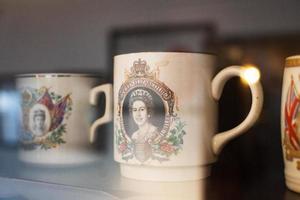 la reine elisabeth sur la tasse photo