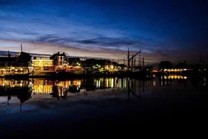 vue sur les lumières de la ville photo