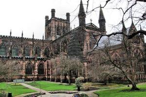 une vue de la cathédrale de chester photo