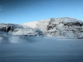 une vue de l'islande en hiver photo