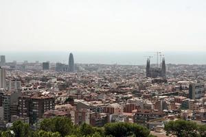 une vue aérienne de barcelone photo