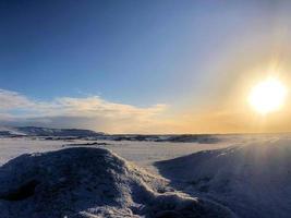 une vue de l'islande en hiver photo