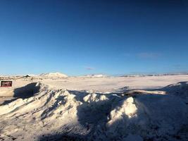 une vue de l'islande en hiver photo