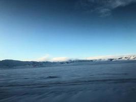 une vue de l'islande en hiver photo