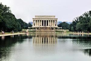 washington aux états-unis en 2015. une vue sur le mémorial de lincoln photo