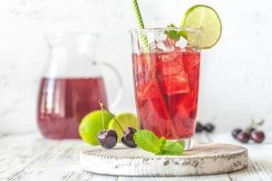 verre de mojito cerise photo