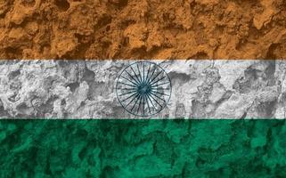 texture du drapeau indien en arrière-plan photo