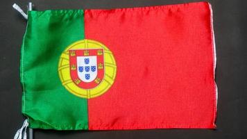 texture du drapeau portugais en arrière-plan photo