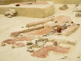 boljetin, serbie, 2021 - détail du musée de lepenski vir en serbie. c'est un site archéologique important de la culture mésolithique des portes de fer des balkans. photo