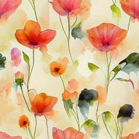 motif de fleurs aquarelle transparente photo